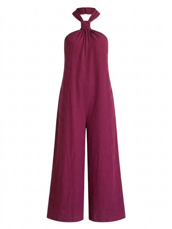 NACRE JUMPSUIT BURGUNDY